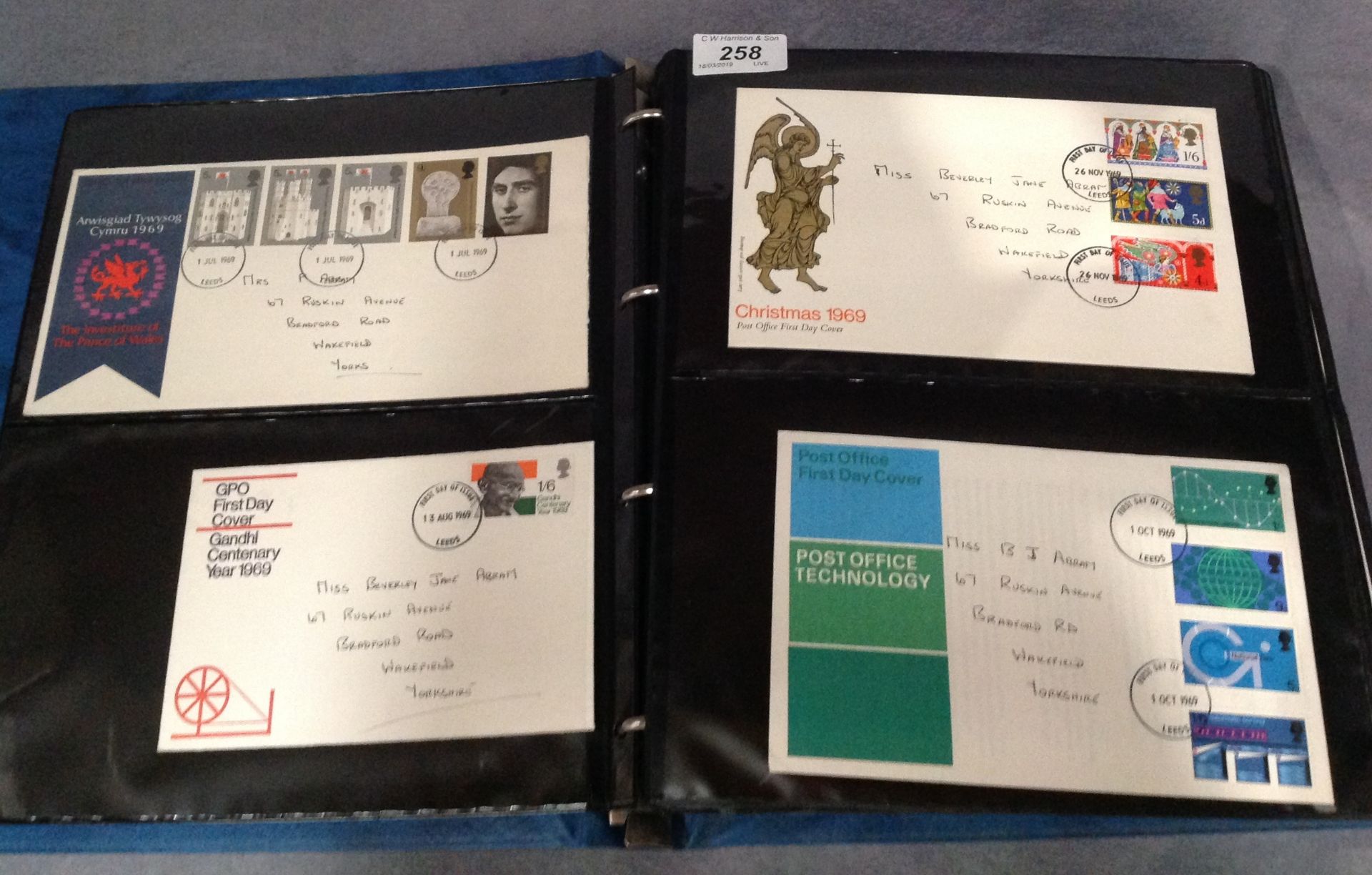 An album of Post Office First Day Covers,