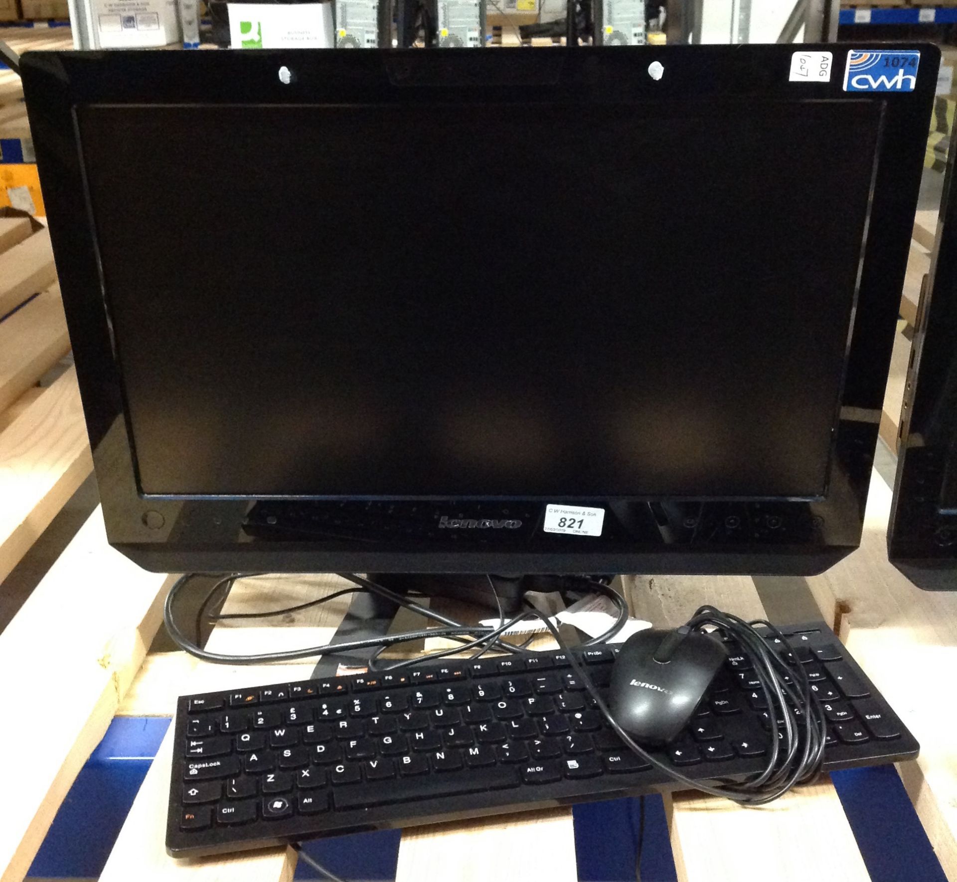 Lenovo C325 20 inch LED all in one PC with AMD E350, HDD 500G, 4GB RAM, DVD RW, keyboard,