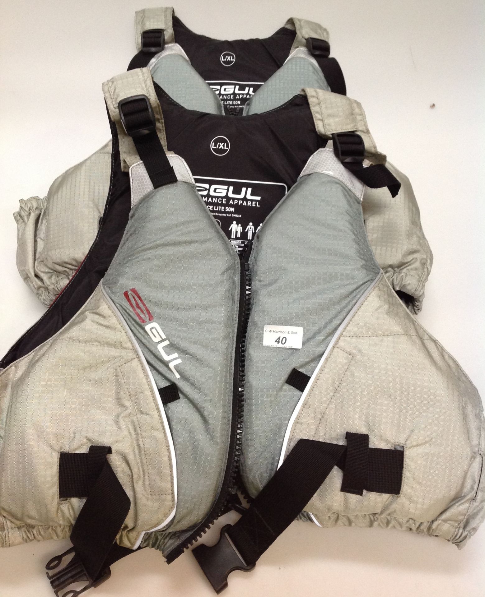 2 x Gul Race lite 5ON buoyancy aid - size L/XL (as seen)