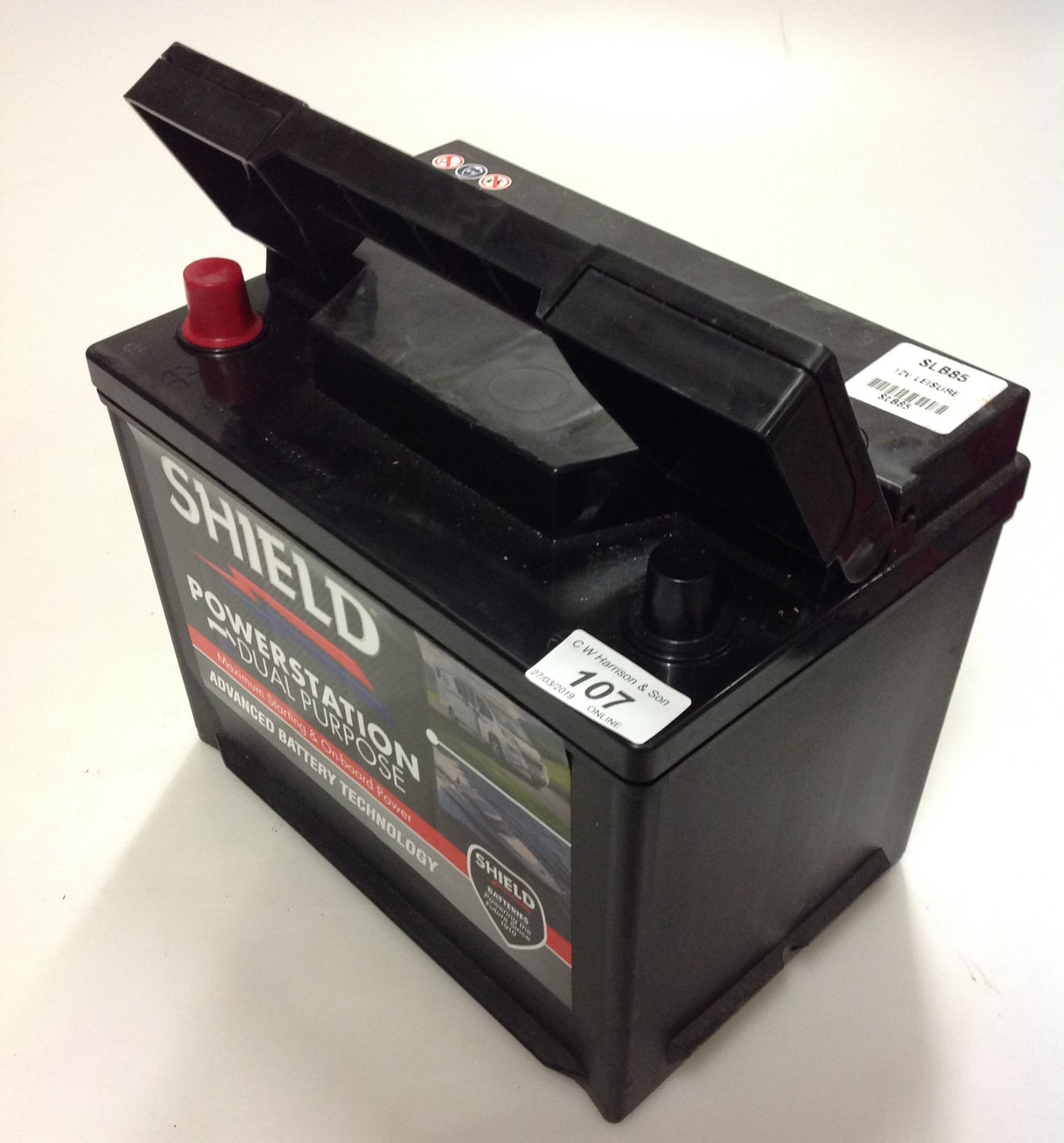 Shield Powerstation dual purpose 12V leisure battery Ref SLB85