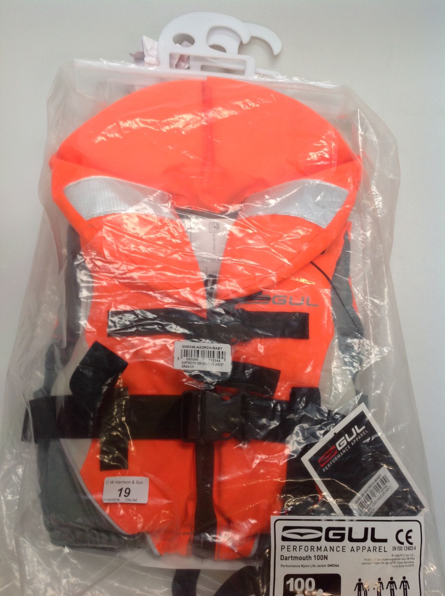 Gul Dartmouth 100N buoyancy aid - size baby RRP £40