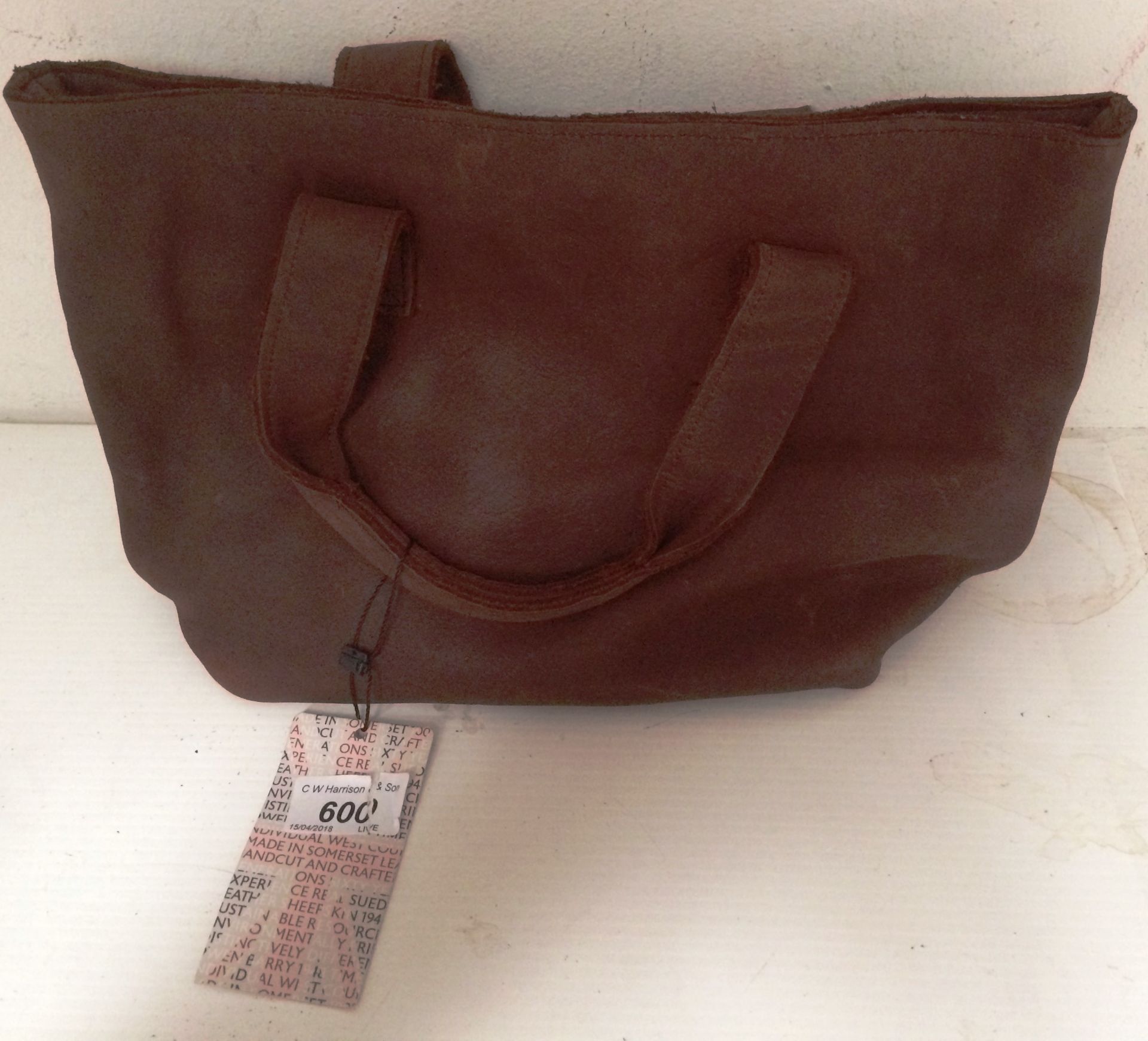 A Owen Barry dark brown leather handbag