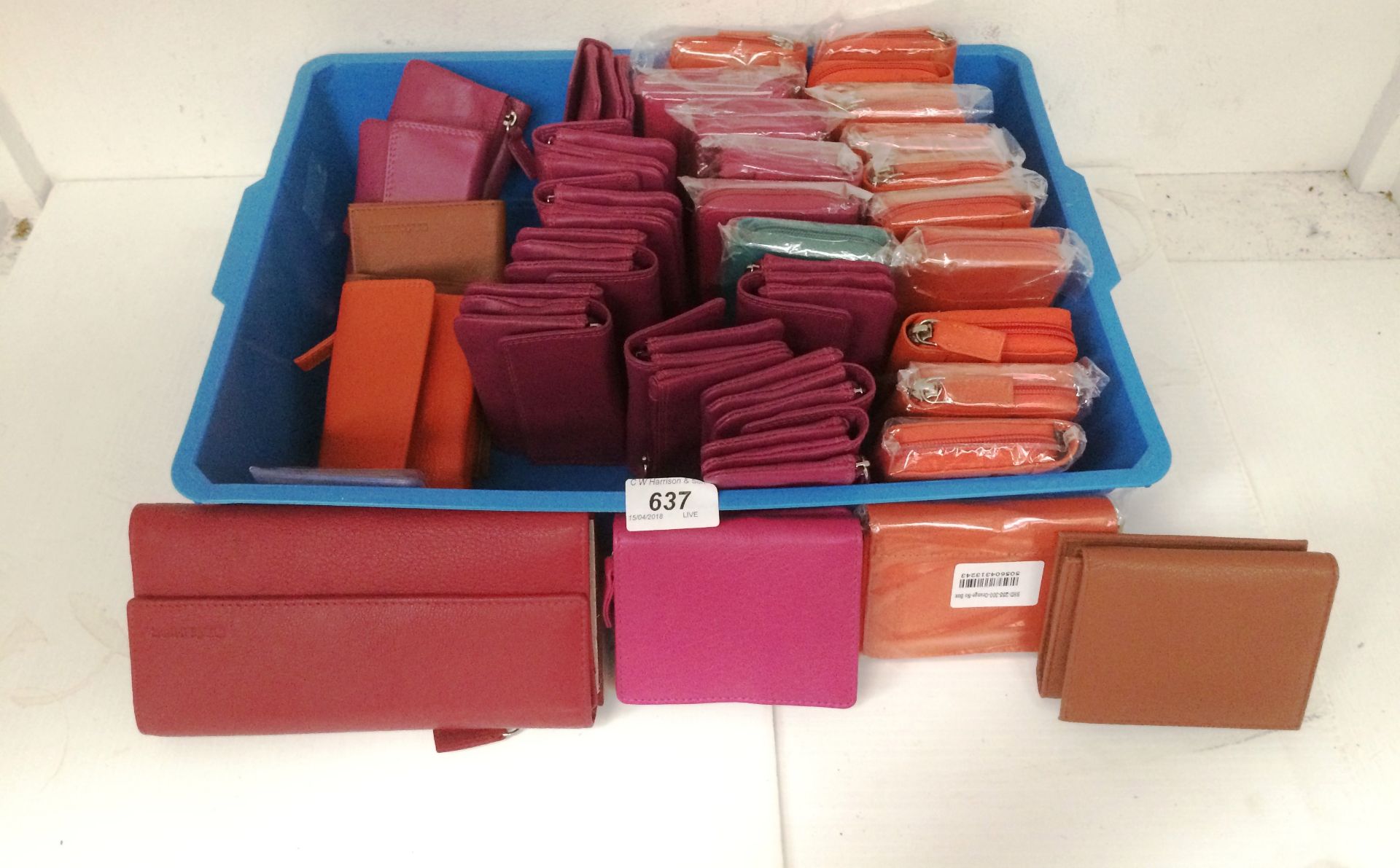 35 x assorted leather purses by Brunhide