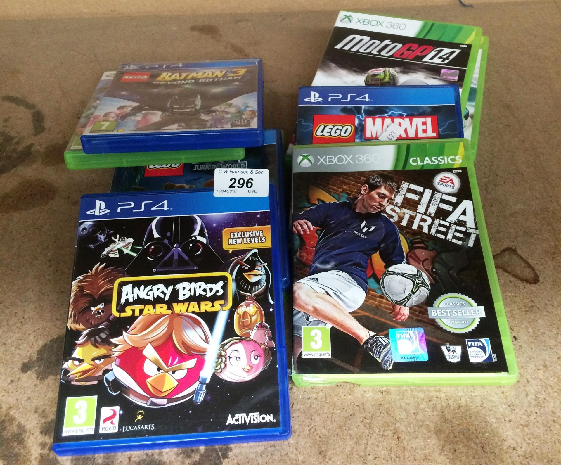 9 x PS41 Xbox 360 games - Lego, Marvel, Super Heroes, Fifa Street,