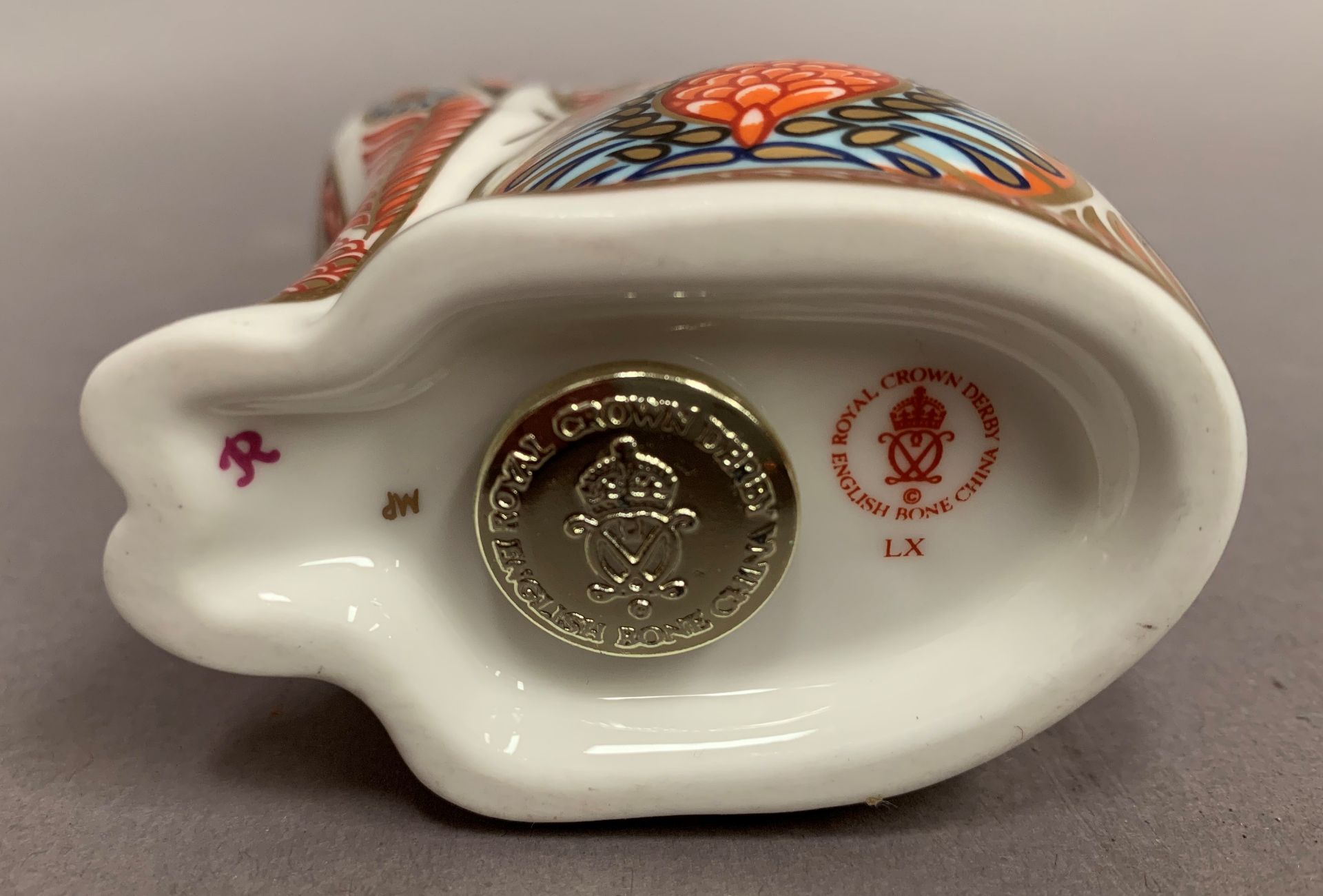 Royal Crown Derby paperweight modelled as a cat, LX, - Image 2 of 3