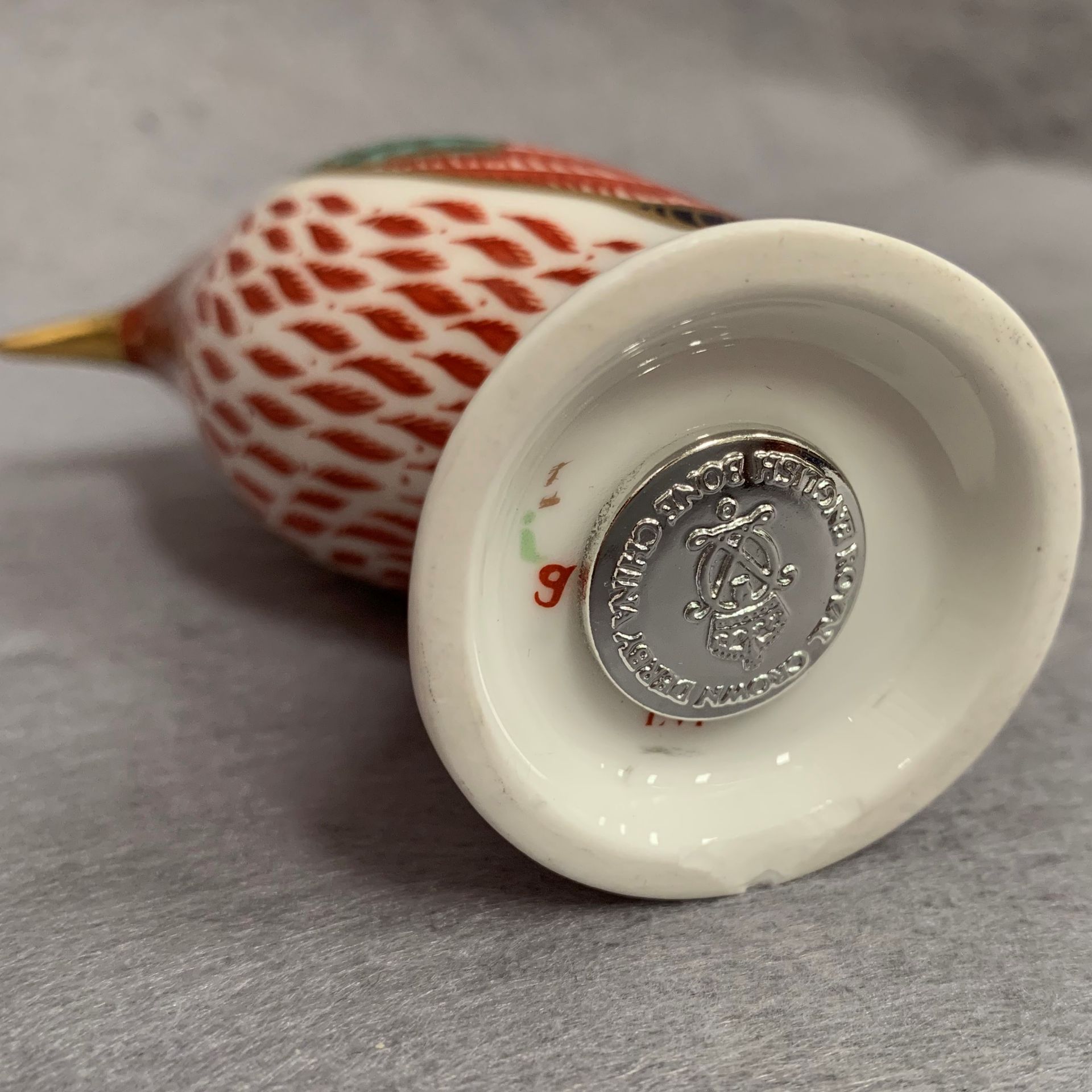 Royal Crown Derby paperweight modelled as a Kingfisher LVI, - Image 3 of 3