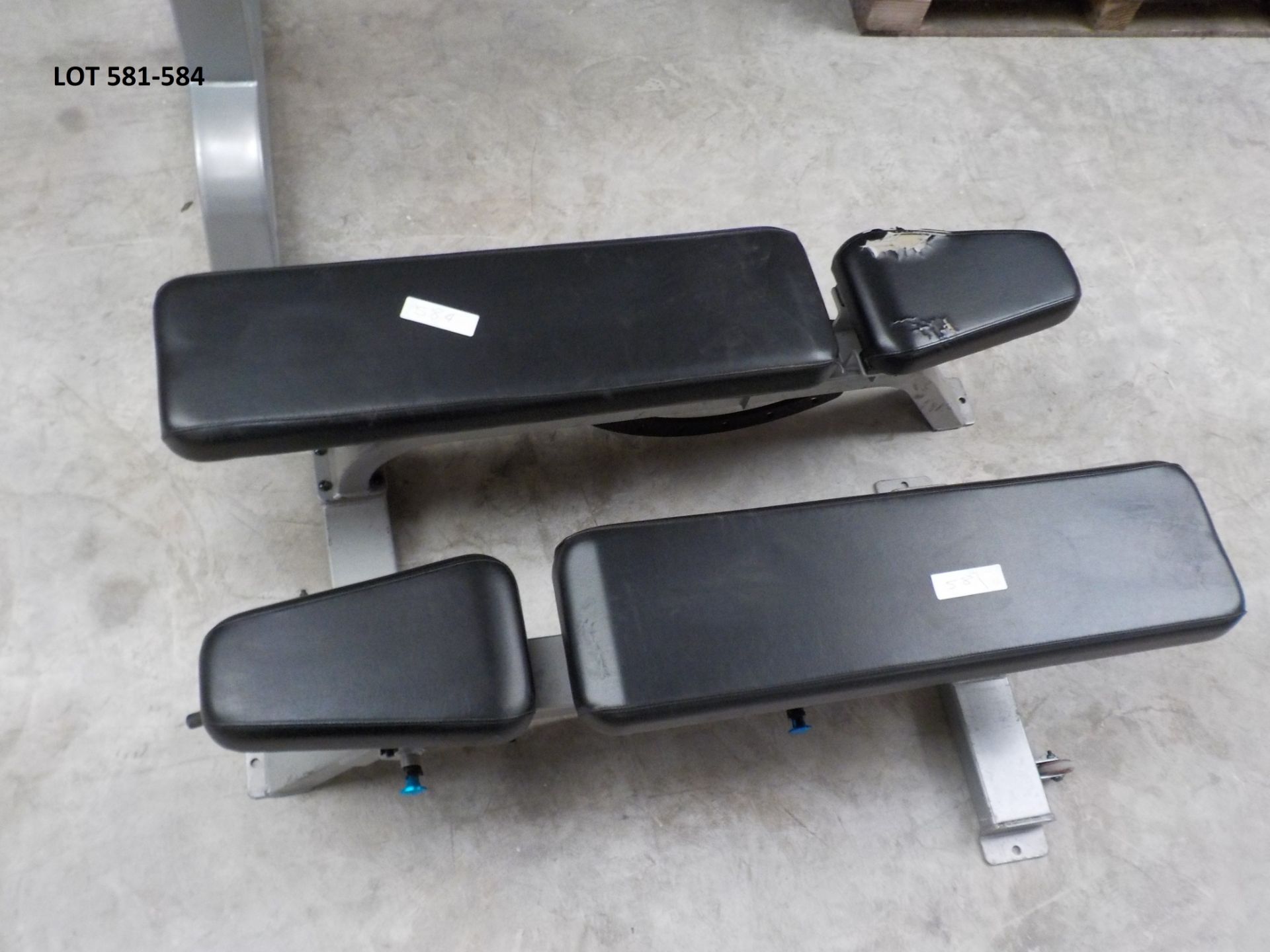 PRECOR adjustable bench - serial number BA89H24090048 (upholstery torn) *PLEASE NOTE - this lot is