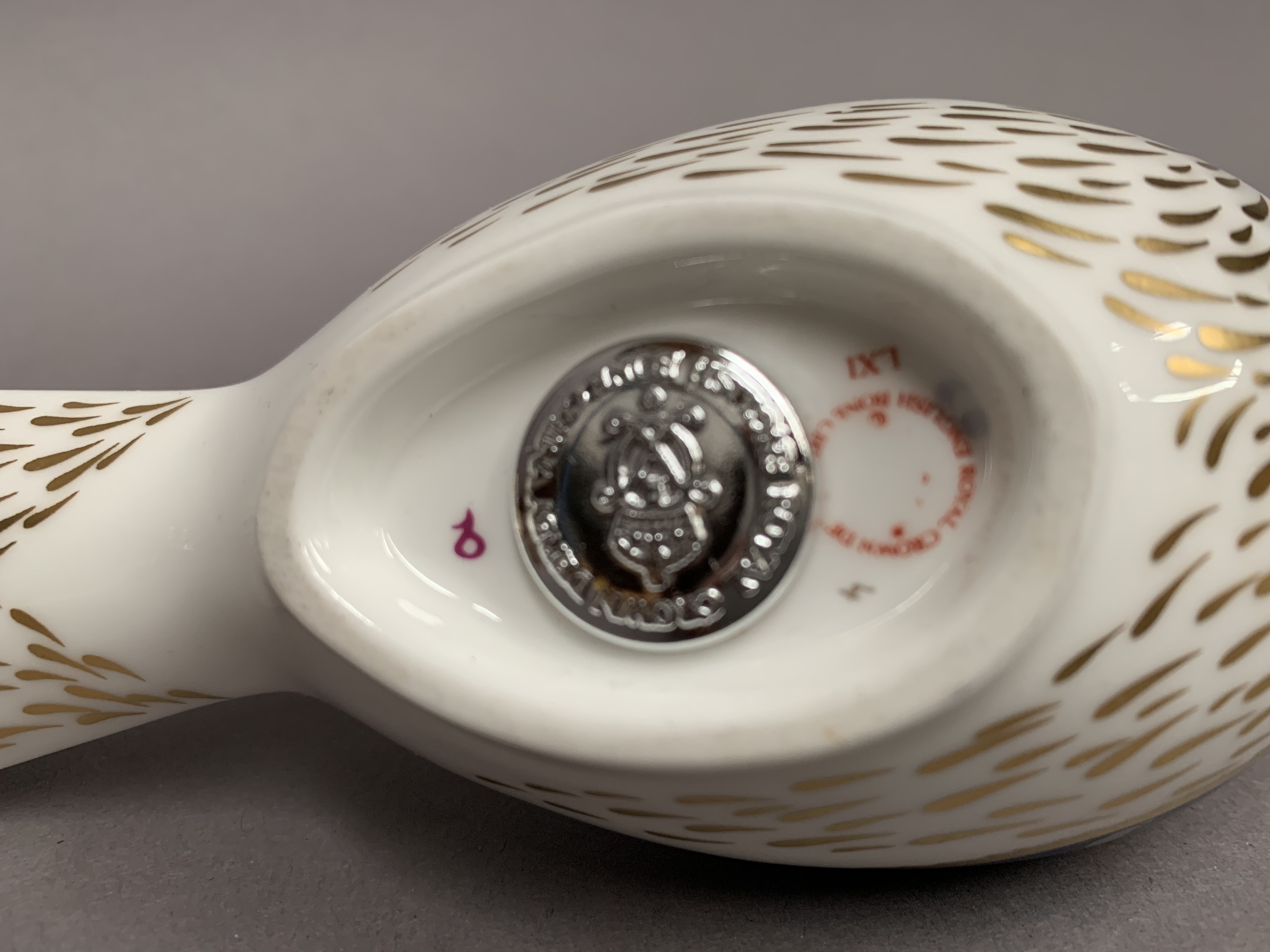 Royal Crown Derby paperweight modelled as a bird, LXI, - Image 2 of 2