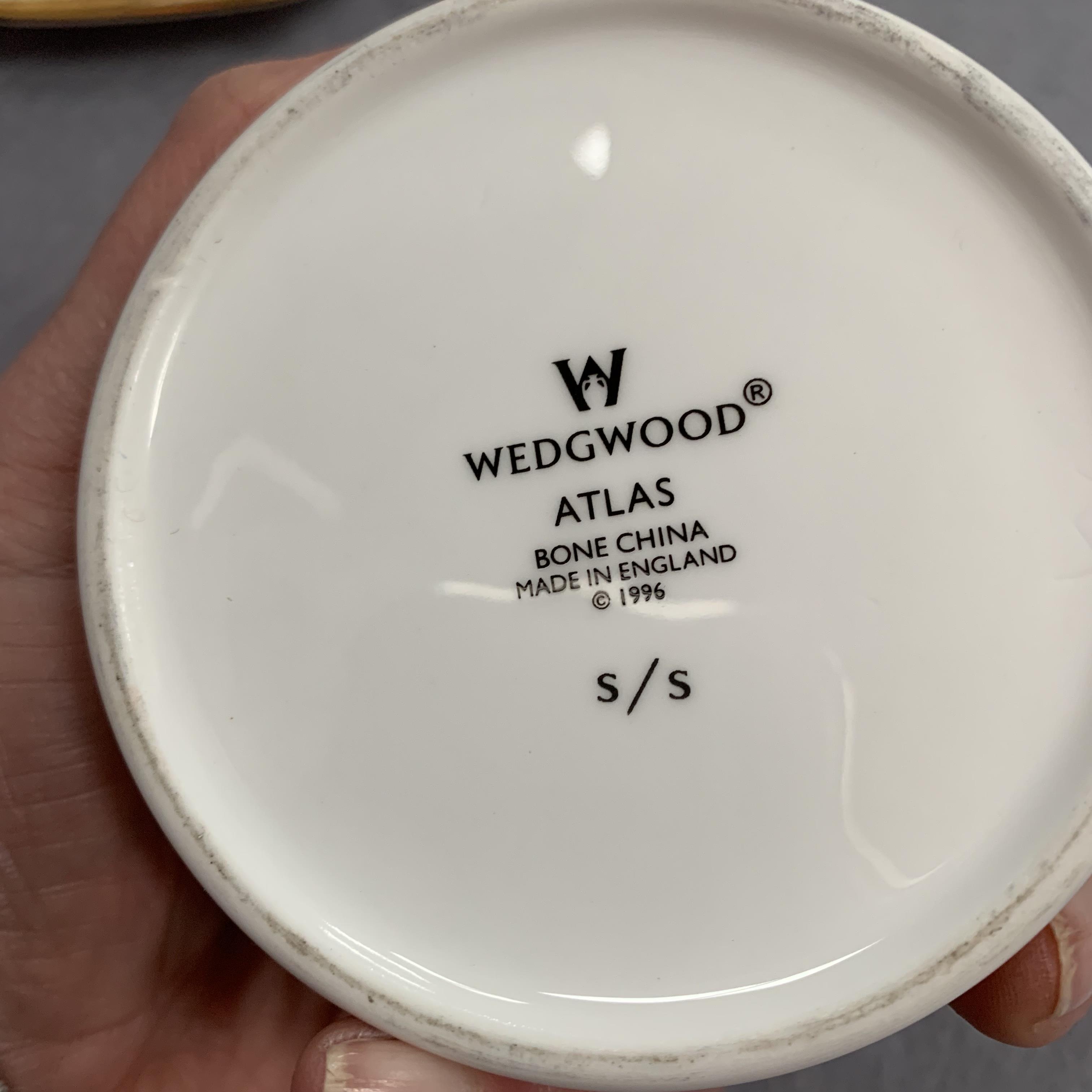 Wedgwood Atlas paperweight, jar and cover, small dish, - Image 2 of 2