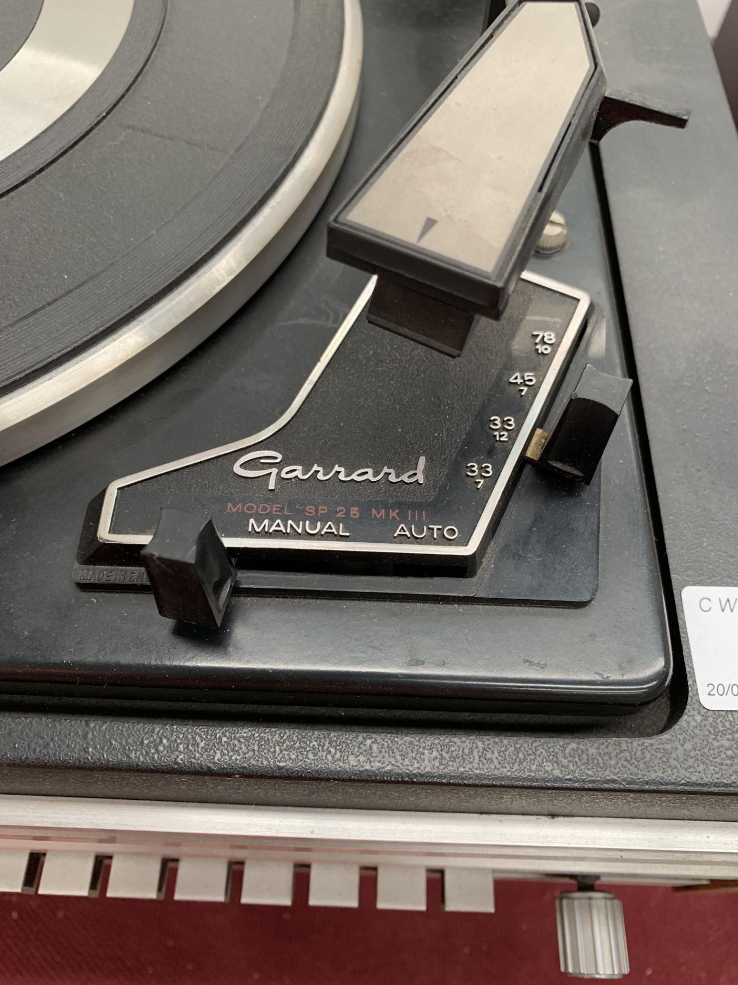 A Tanberg TR-200 FMK stereo receiver with a Garrard SP25 MK3 turntable, - Image 4 of 4