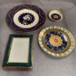 4 x items - Royal Worcester plate and trinket dish to celebrate the millennium,
