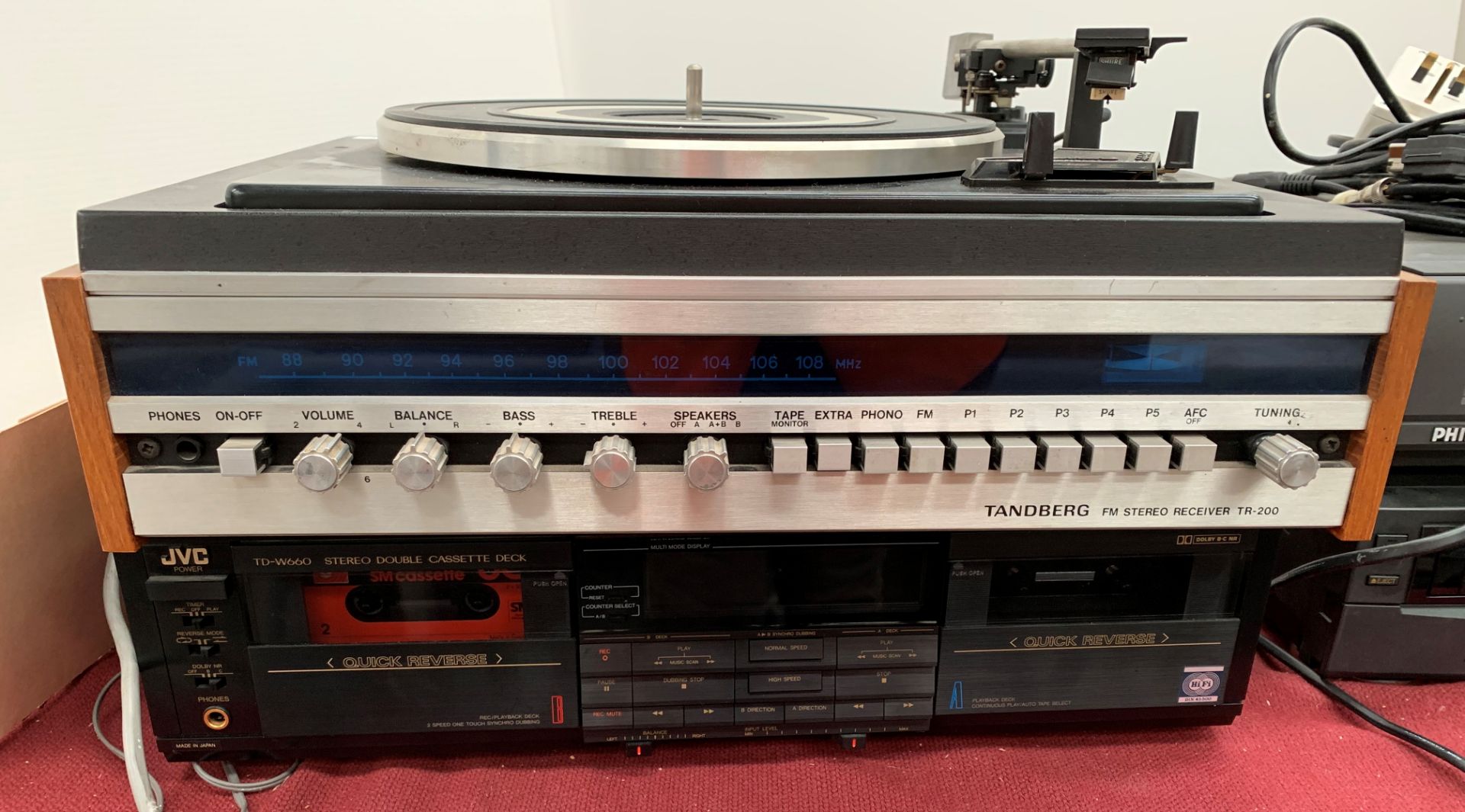 A Tanberg TR-200 FMK stereo receiver with a Garrard SP25 MK3 turntable, - Image 2 of 4
