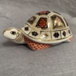 Royal Crown Derby paperweight modelled as a tortoise XLIX