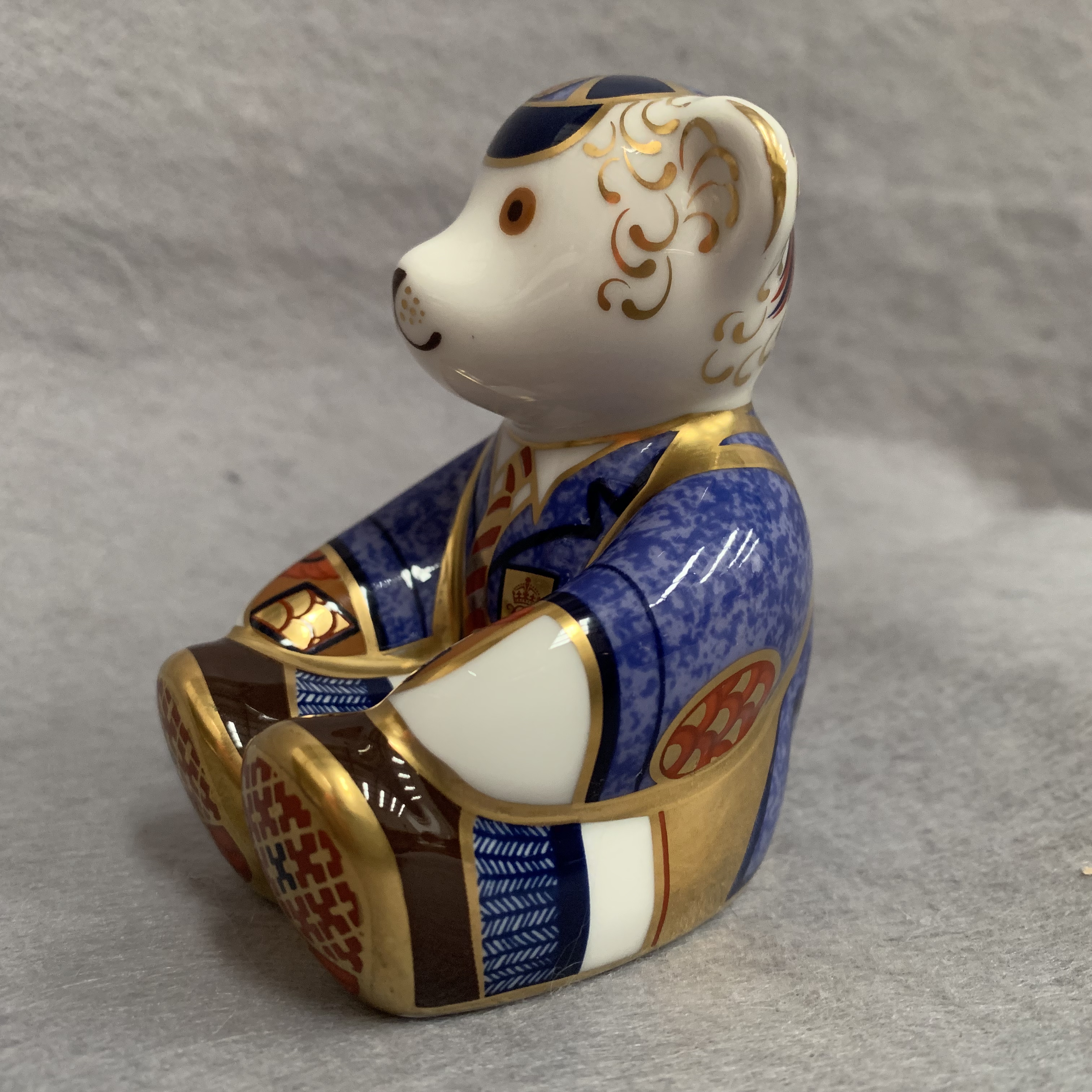 Royal Crown Derby paperweight modelled as Schoolboy Teddy 2001, - Image 2 of 3