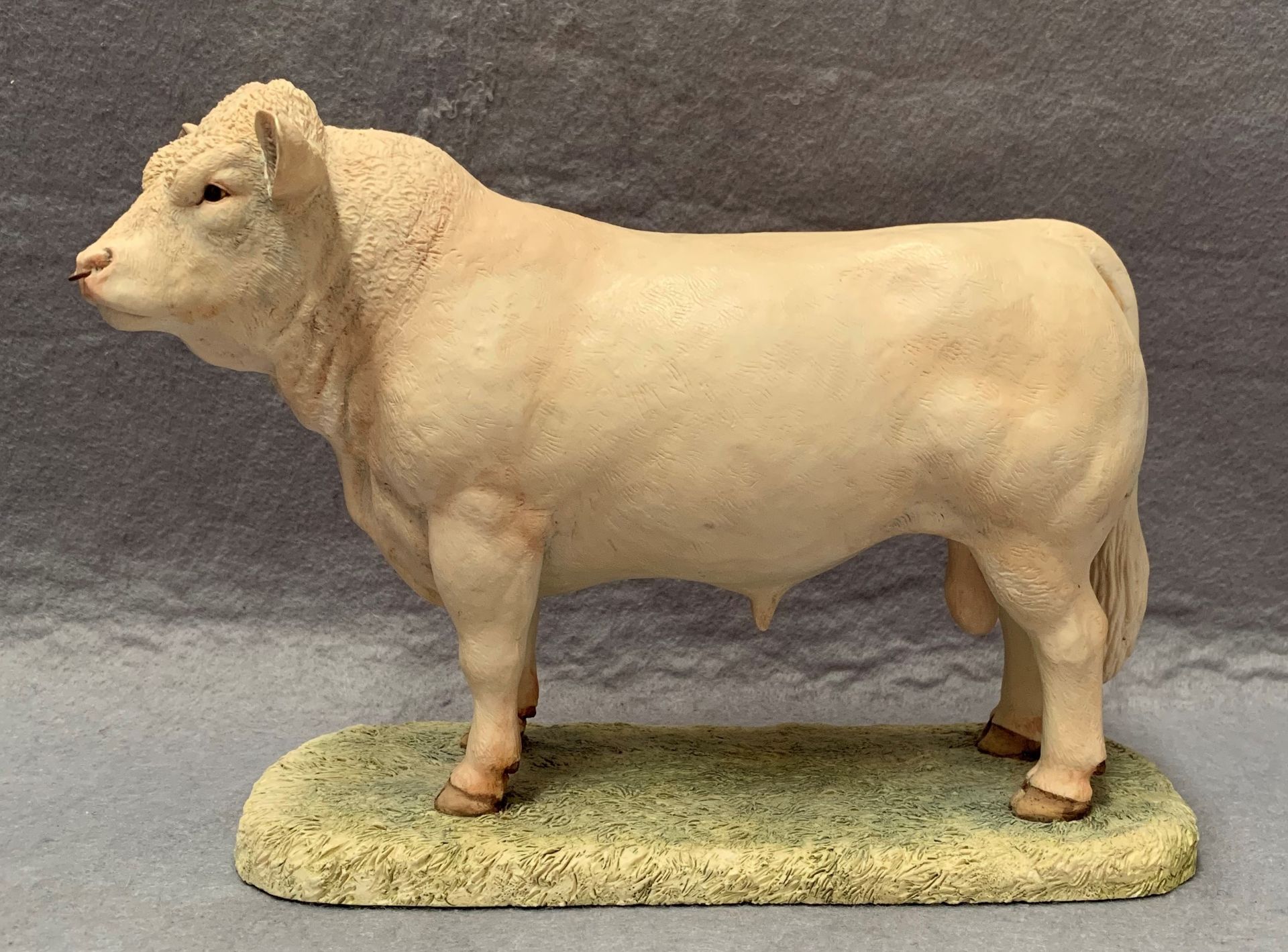 A Border Fine Arts model of a bull,