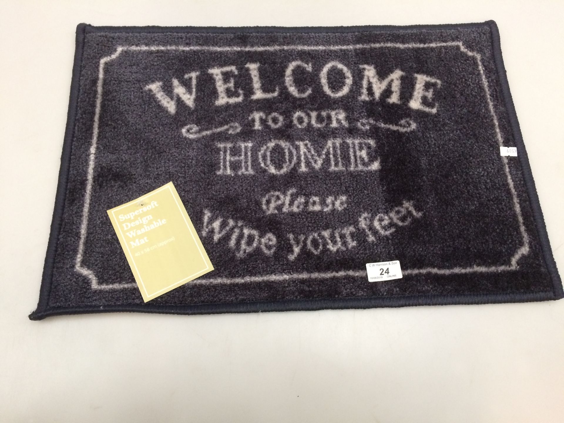 10 x 'Welcome to your Home' supersoft design washable door mats each 40 x 58cm