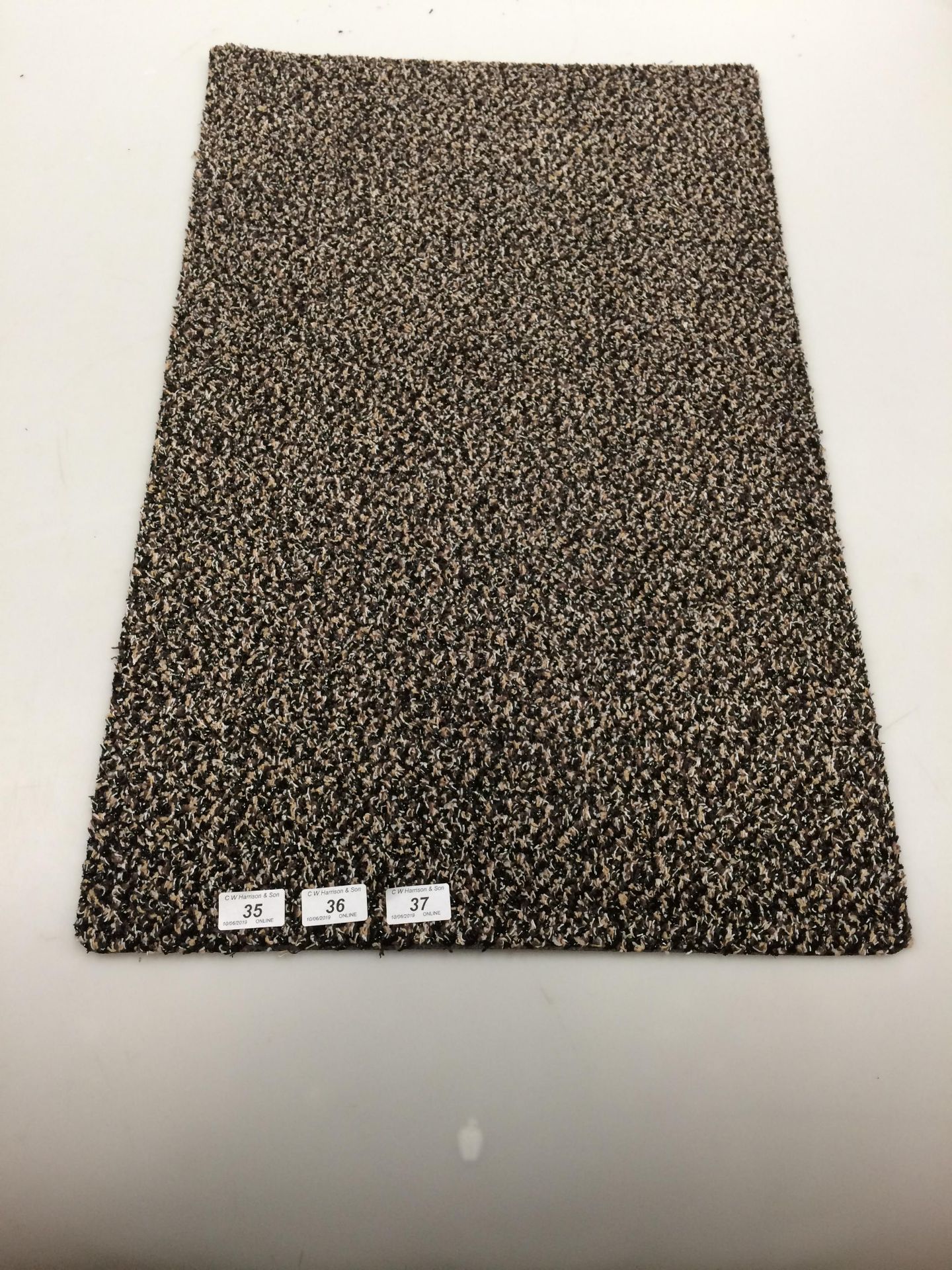 10 x brown patterned door mats with anti-slip rubber each 50 x 80cm