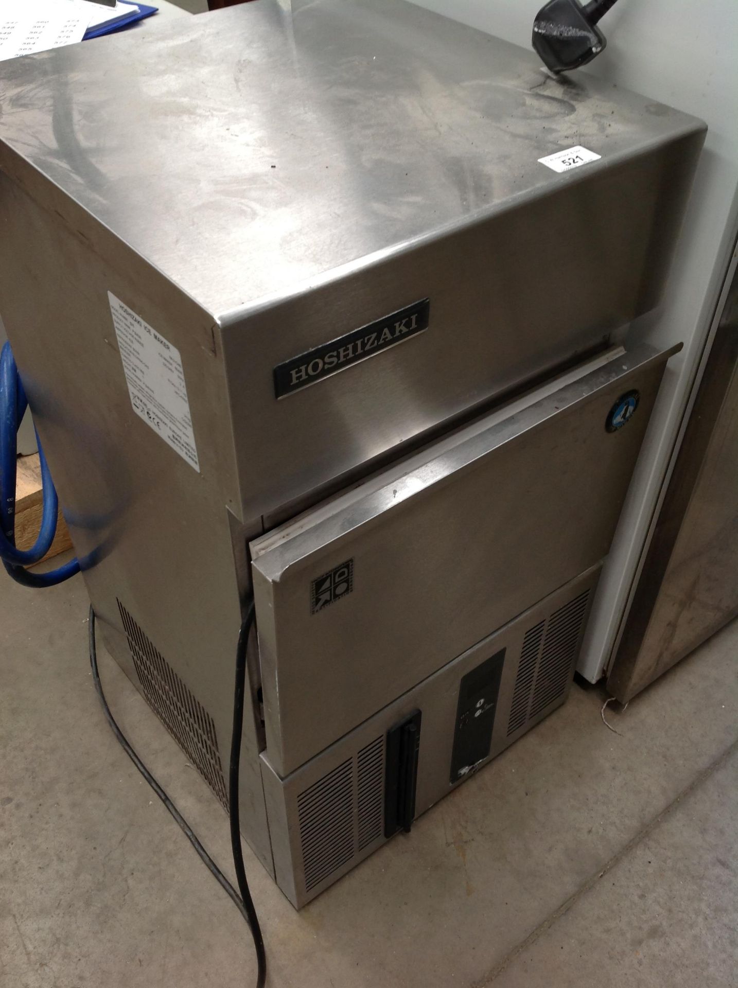 A Hostizaki stainless steel cased ice machine 240v