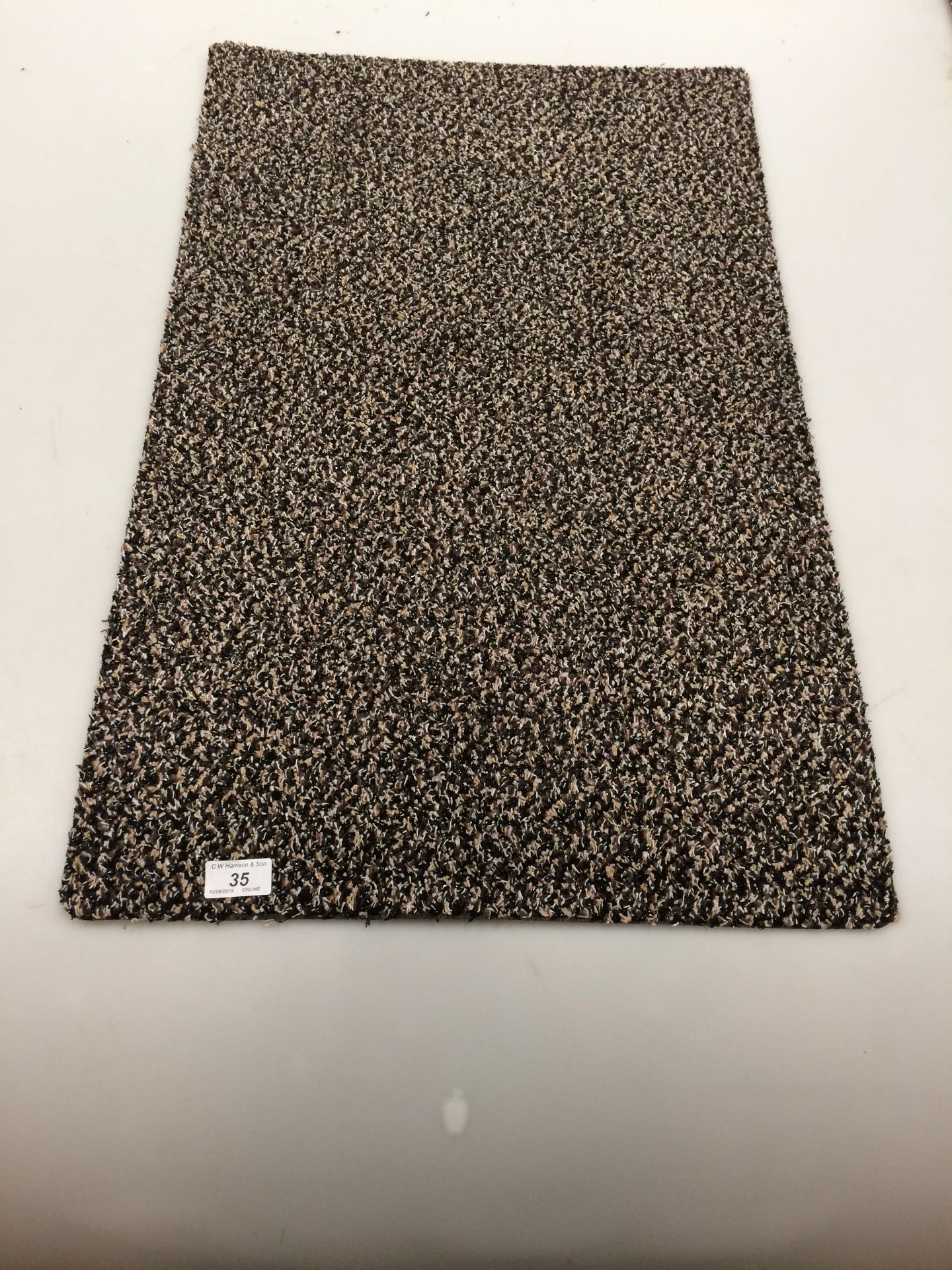 10 x brown patterned door mats with anti-slip rubber each 50 x 80cm