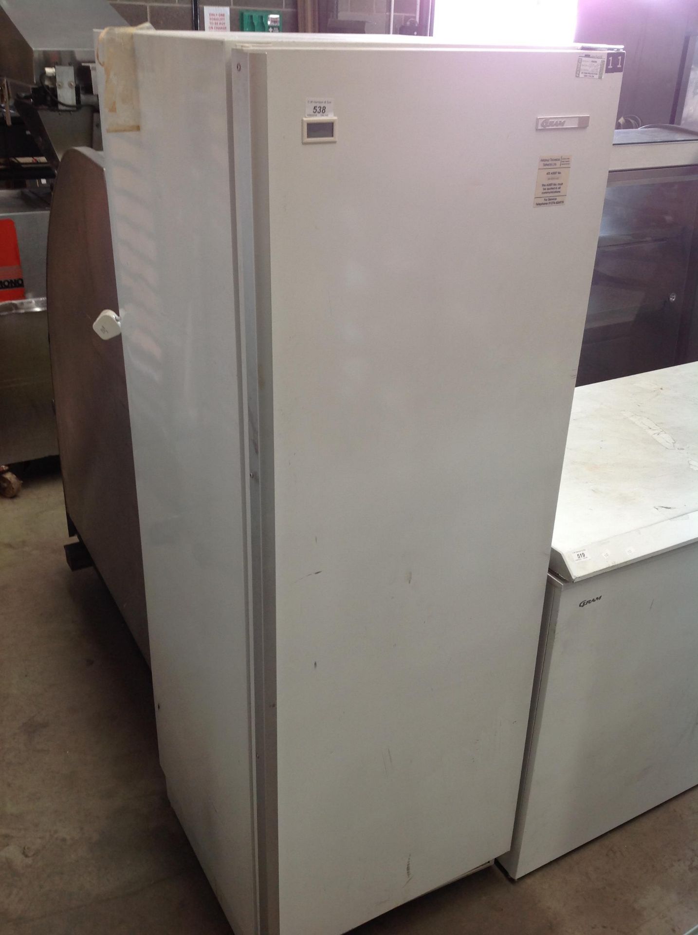 Gram FS330C GB class N upright freezer cabinet 240v