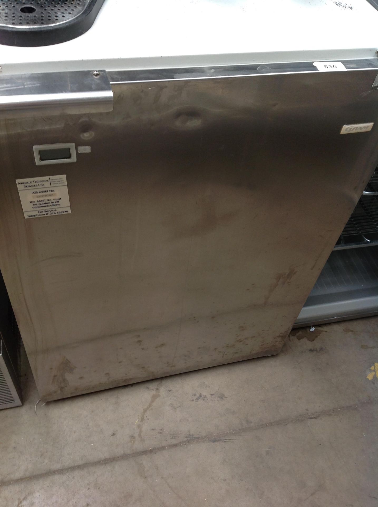 Gram under counter fridge 240v type 131S