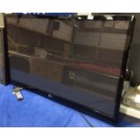 An LG 50PK350 50" plasma TV with power lead and remote control (faulty - sold as seen -