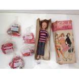 A 1960s Pedigree Sindy in Weekenders doll ref: 12GSS Auburn - boxed but box damaged complete with