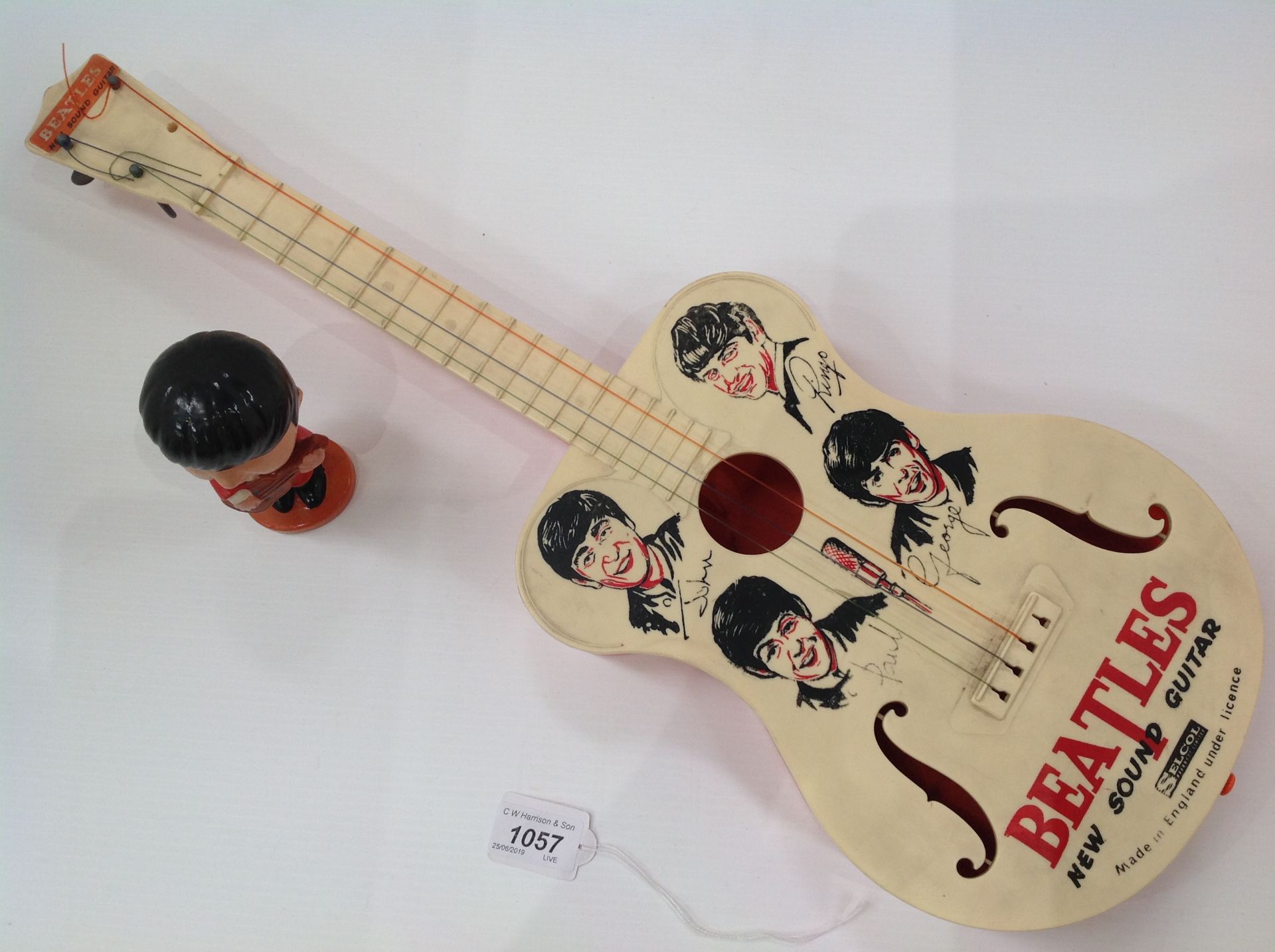 A Selcol 'Beatles' New Sound plastic guitar 58cm, made in England under licence, - Image 2 of 3