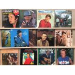 32 x assorted 12" vinyl records/box sets - Johnny Cash, Frank Sinatra, Jim Reeves, George Hamilton,