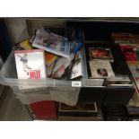 Contents to box and tray assorted DVDs, music CDs - Billy Elliot, Mama Mia,