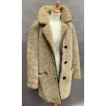 Ladies ¾ length sheepskin jacket
