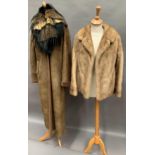 A ladies short mink jacket,