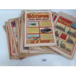 Contents to box - a quantity of Hotspur comics from the late 1940s/1950s