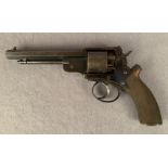 A very good 6 shot 54 bore Adams percussion revolver,