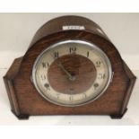 A Fowler & Oldfield Ltd Bradford wood cased mantel clock