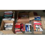 Contents to six boxes - assorted books on dancing, World War II, aircraft,