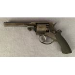 A 5 shot 54 bore Adam patent percussion revolver by Dean and Sons, serial no 26279R,