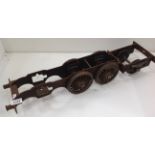 A scale model railway steam engine chassis 67cm long