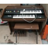 A Yamaha B-2R electric organ serial number: 3298 complete with stool