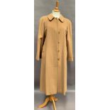 Ladies full length Burberry camel coat - size 12 (Long) Further Information Images