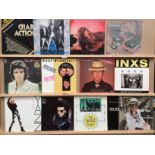51 x assorted 12" vinyl records - David Essex, Elton John, INXS 'Need You Tonight ',