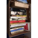 Contents to box - approximately forty items - books, magazines, pamphlets, booklets,