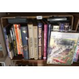 Contents to box - a quantity of books, relating to the cinema,