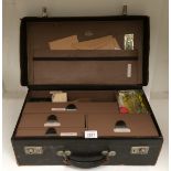 A Reynolds & Branson Ltd Leeds brown leather doctors briefcase with accessories