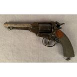 A Kerrs patent London Armoury 5 shot 54 bore back action, single action percussion revolver,