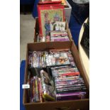 Contents to five boxes - a large quantity of adult entertainment magazines and books and a quantity