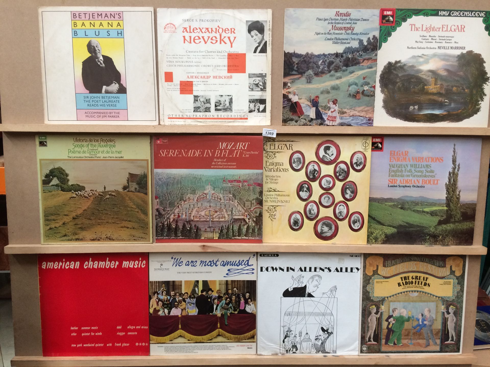 50 x assorted 12" vinyl records - mainly classical/jazz - Alexander Nevsky, Mozart,