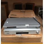 4 x items - Kenwood SS-300 surround sound processor, JVC DVD player,