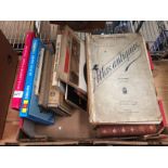 Contents to box - two Haynes vehicle manuals, five volumes from Sir John Lubbock's hundred books,