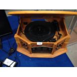 Phonograph GF665 wood cased record/CD player
